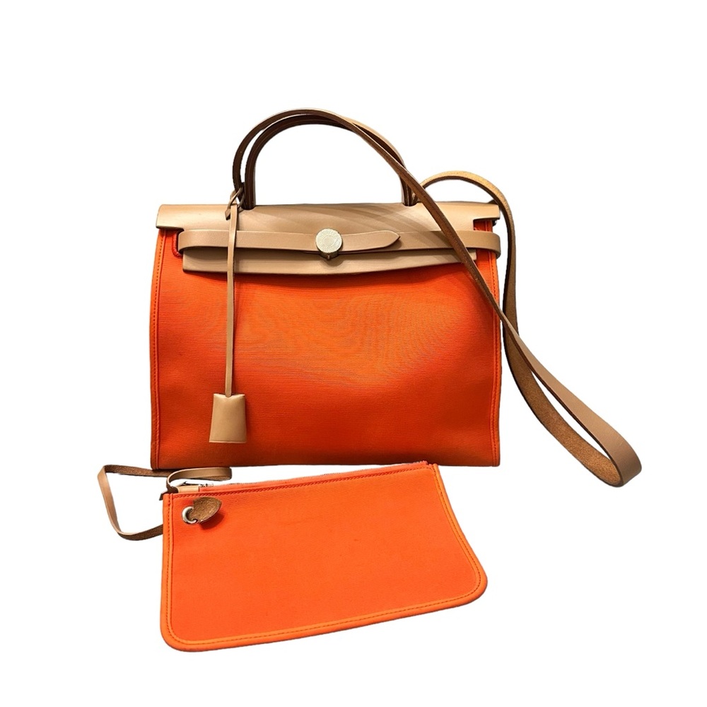 HERMES Toile & Vache Hunter Herbag Zip 31